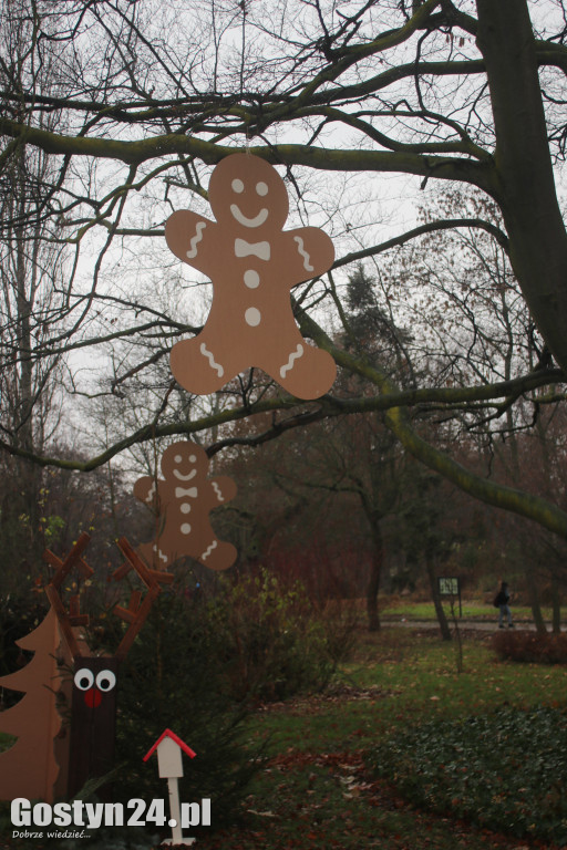 Świąteczne Miasteczko w parku w Grabonogu