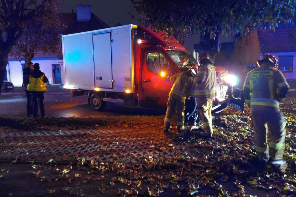 Poranny wypadek na ul. Bojanowskiego w Gostyniu