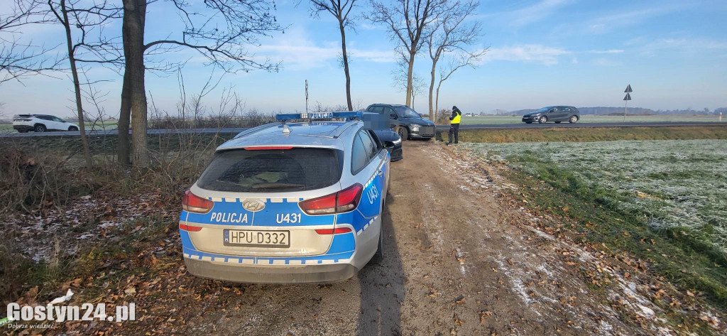 Policyjna akcja z dronem między Koszkowem a Borkiem Wlkp.