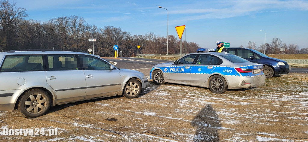 Policyjna akcja z dronem między Koszkowem a Borkiem Wlkp.