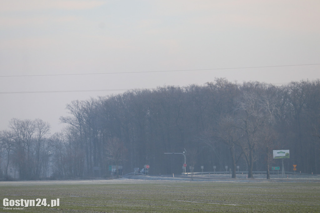 Policyjna akcja z dronem między Koszkowem a Borkiem Wlkp.