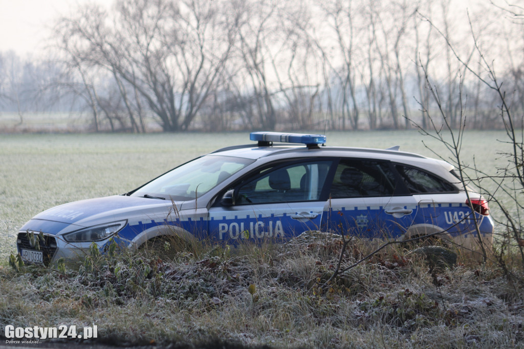 Policyjna akcja z dronem między Koszkowem a Borkiem Wlkp.