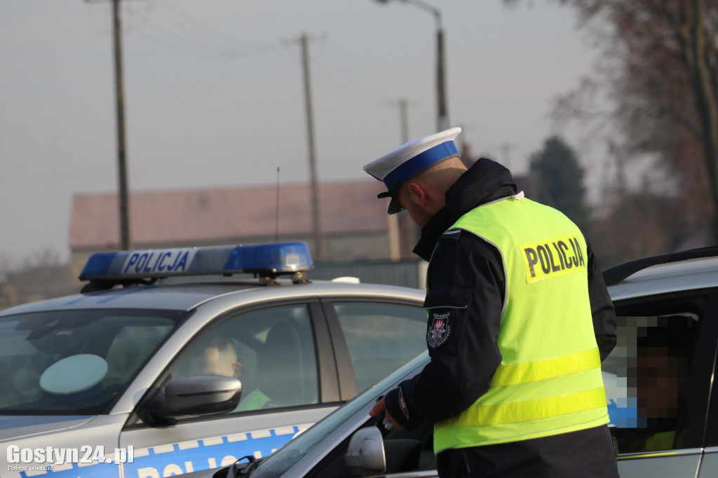 Policyjna akcja z dronem między Koszkowem a Borkiem Wlkp.