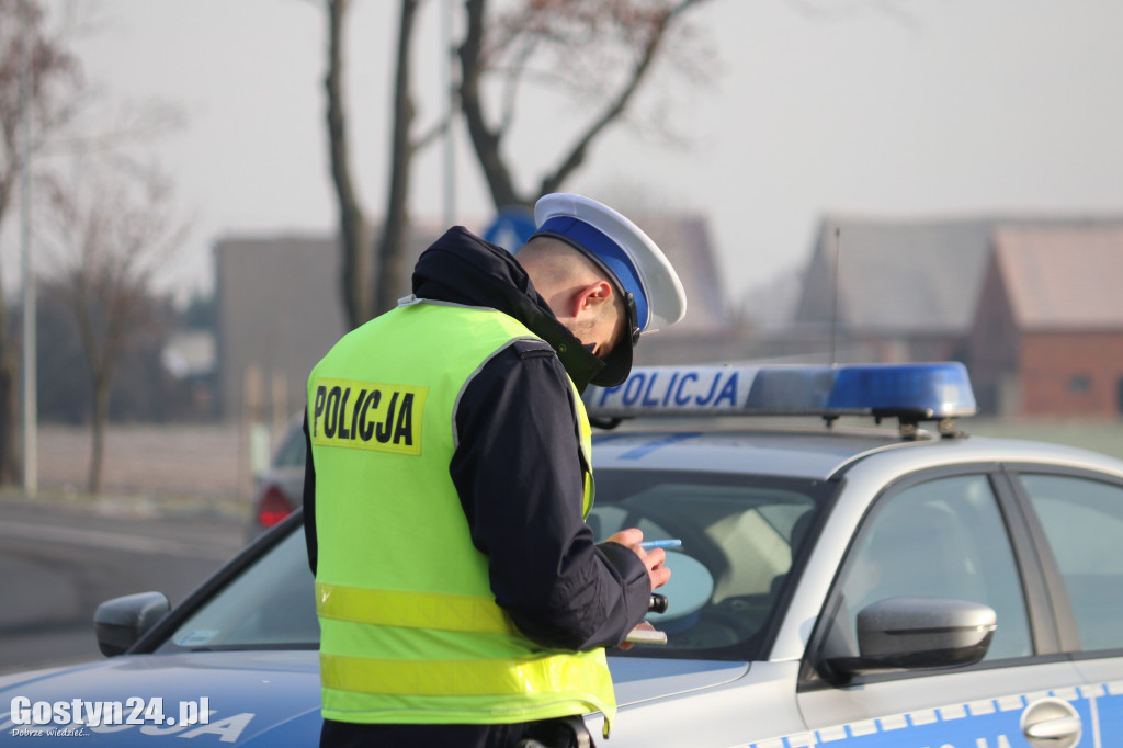 Policyjna akcja z dronem między Koszkowem a Borkiem Wlkp.