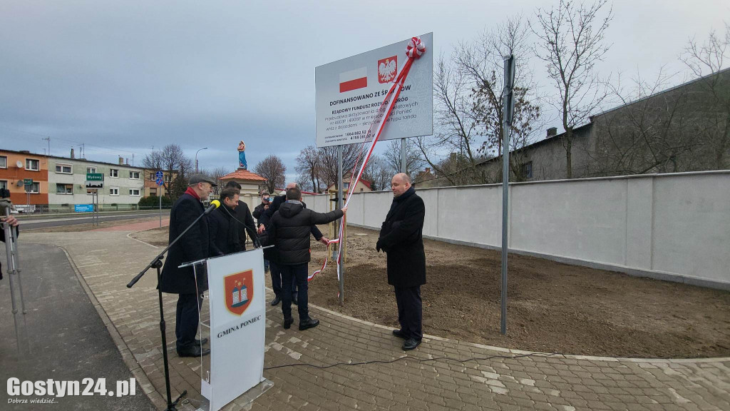Otwarcie Ronda Powstańców Wielkopolskich w Poniecu