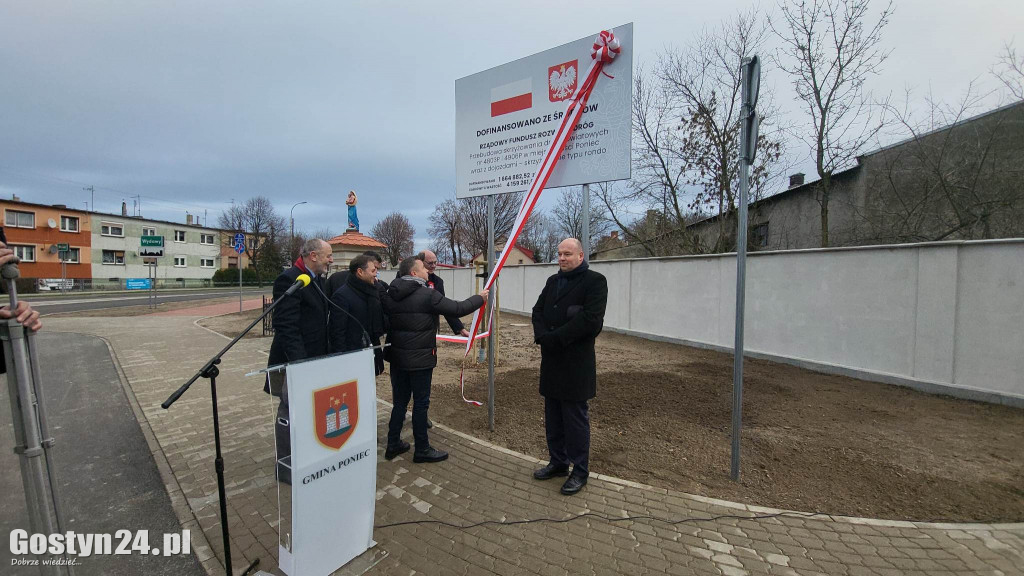 Otwarcie Ronda Powstańców Wielkopolskich w Poniecu