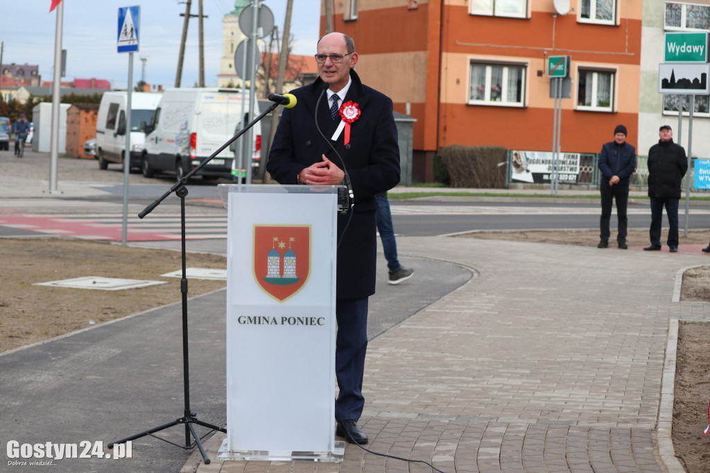 Otwarcie Ronda Powstańców Wielkopolskich w Poniecu