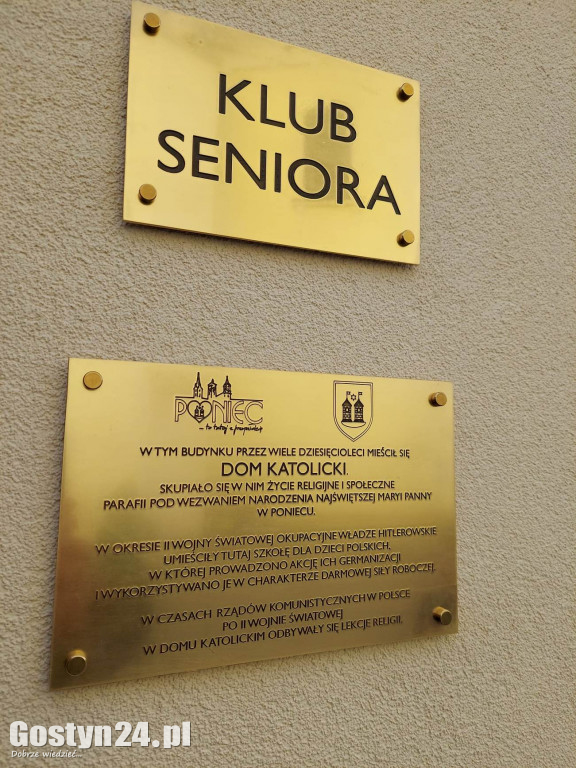 Otwarcie nowej siedziby Klubu Seniora w Poniecu