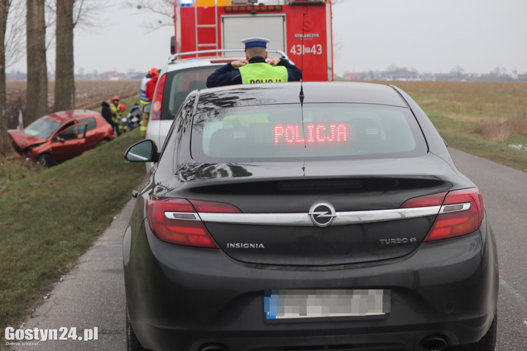 Wypadek na trasie Strzelce Wielkie - Lipie