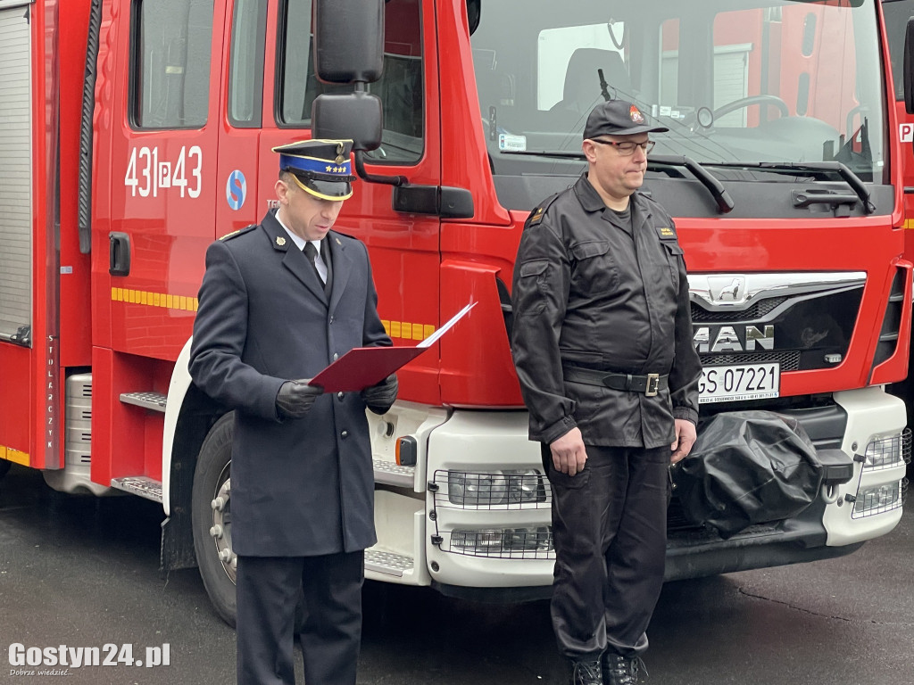Pożegnanie ze służbą w KP PSP Gostyń