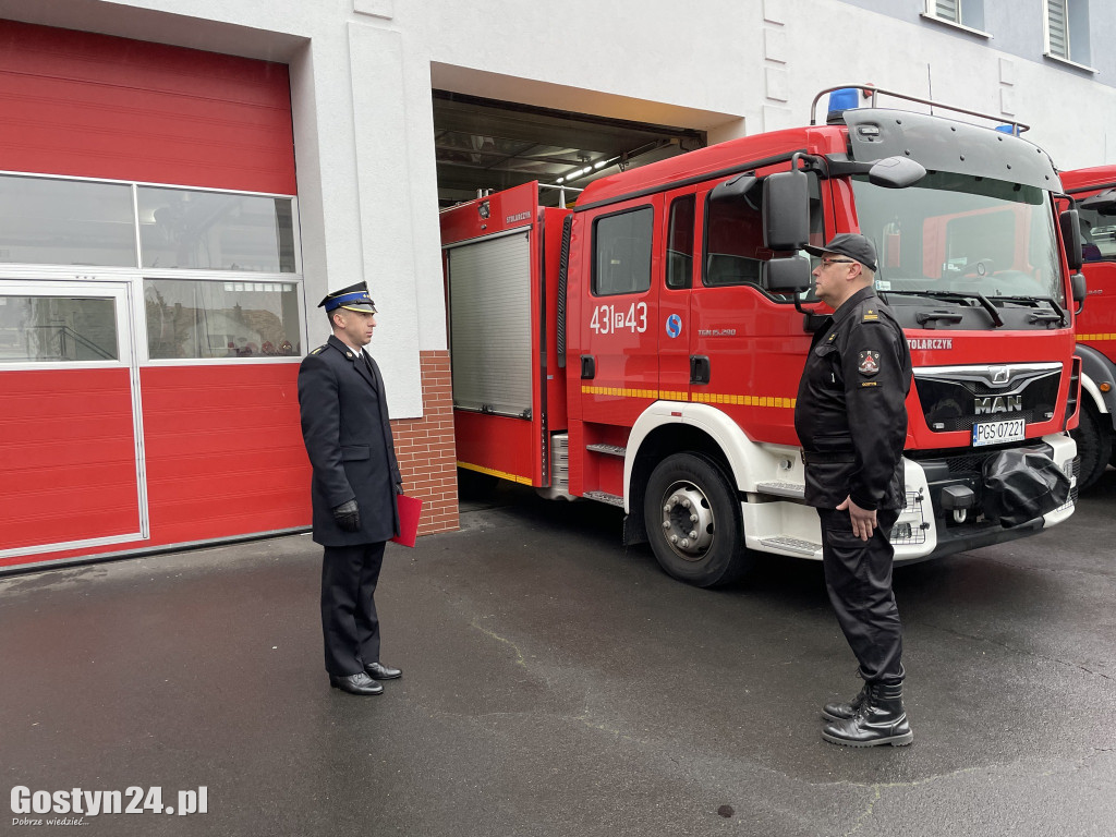 Pożegnanie ze służbą w KP PSP Gostyń