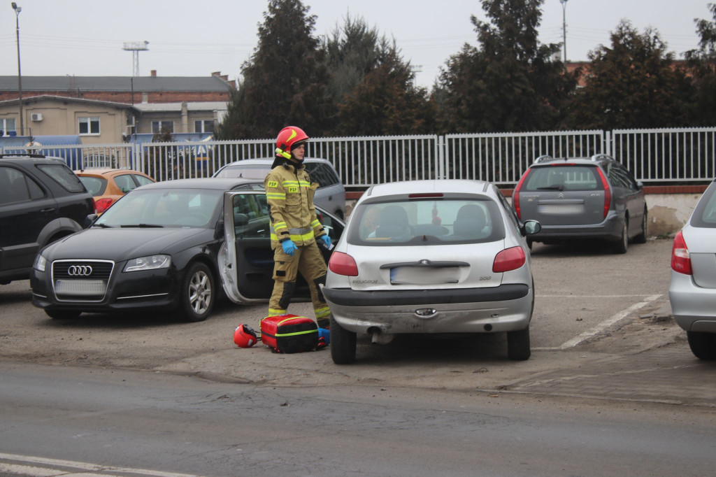 Kolizja przy ul. Fabrycznej w Gostyniu 03.03.23