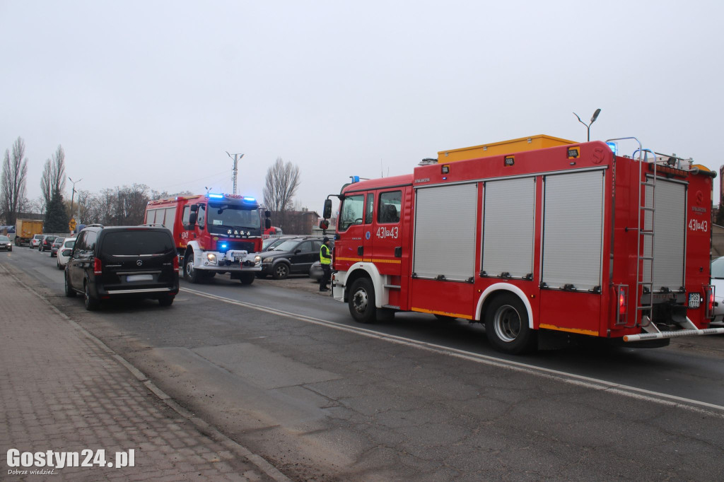 Kolizja przy ul. Fabrycznej w Gostyniu 03.03.23