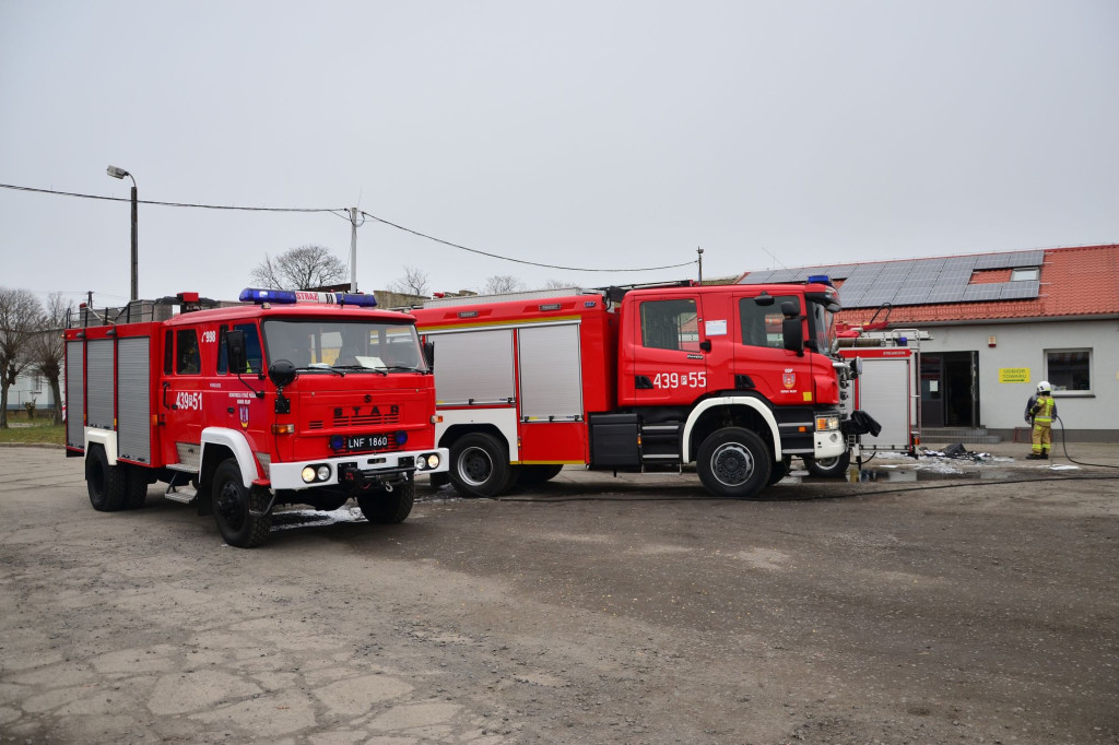 Zdarzenie w kotłowni na terenie firmy w Karolewie
