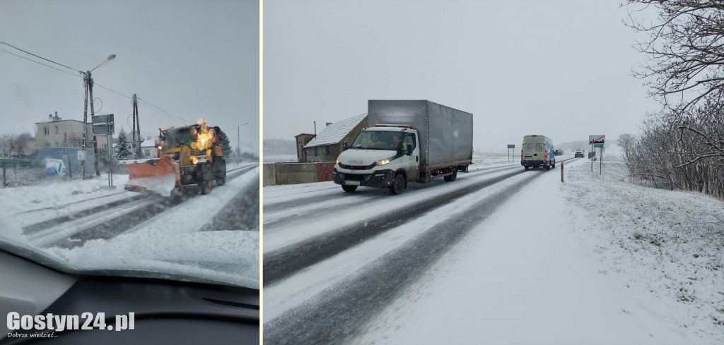 Fatalne warunki na drogach po opadach śniegu