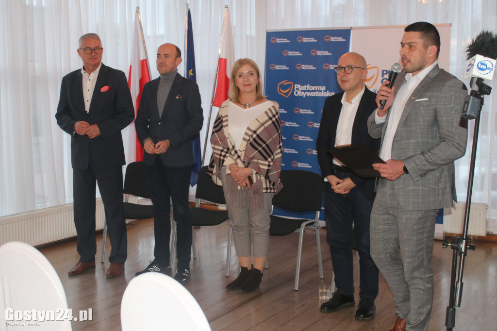 Borys Budka i inni politycy PO w Gostyniu