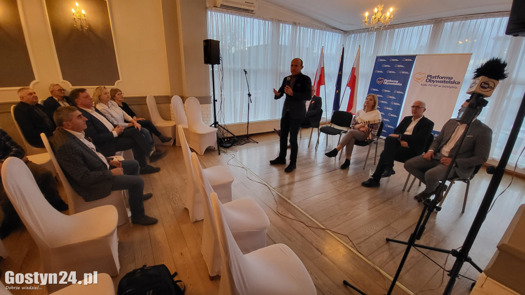 Borys Budka i inni politycy PO w Gostyniu