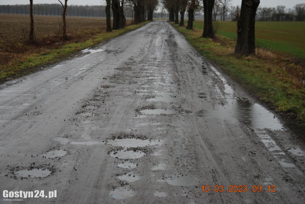 Zdjęcia drogi Babkowice-Zalesie Małe wykonane przez Czytelnika