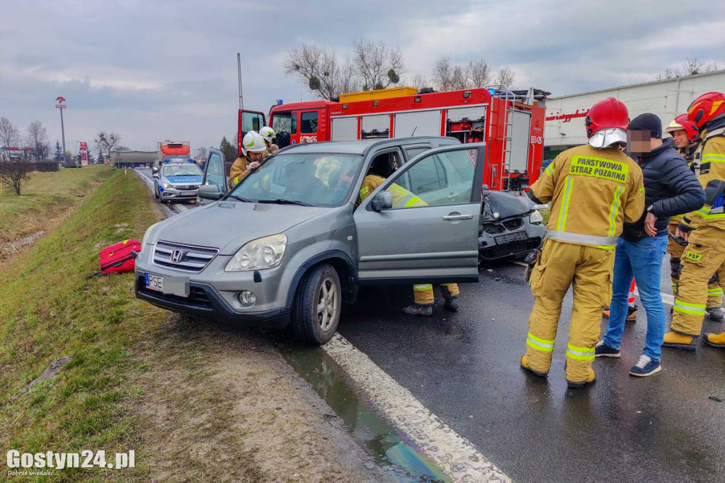 Kierowca BMW najechał na tył Hondy w Śremie