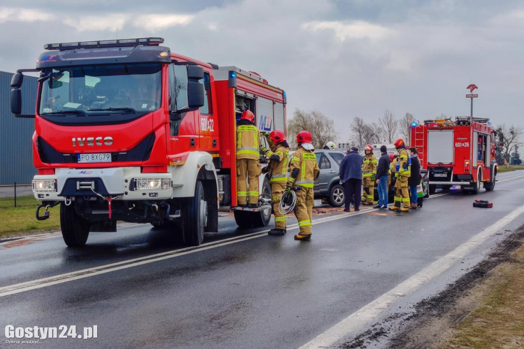 Kierowca BMW najechał na tył Hondy w Śremie