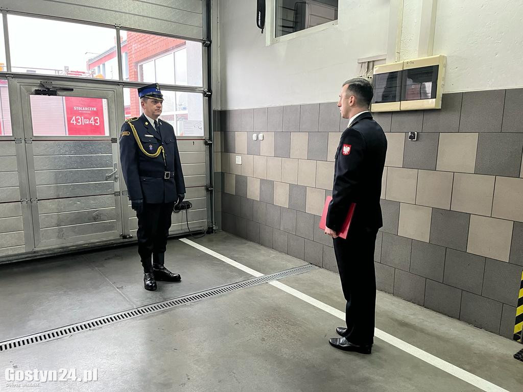 Ślubowanie czwórki nowych strażaków w Gostyniu