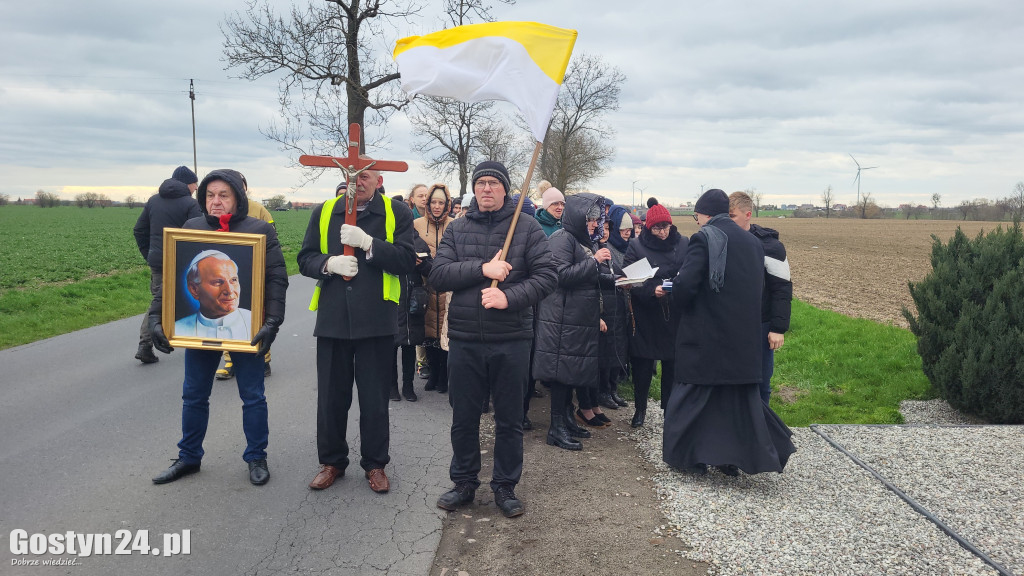 Marsz w obronie Jana Pawła II w Bodzewku Drugim