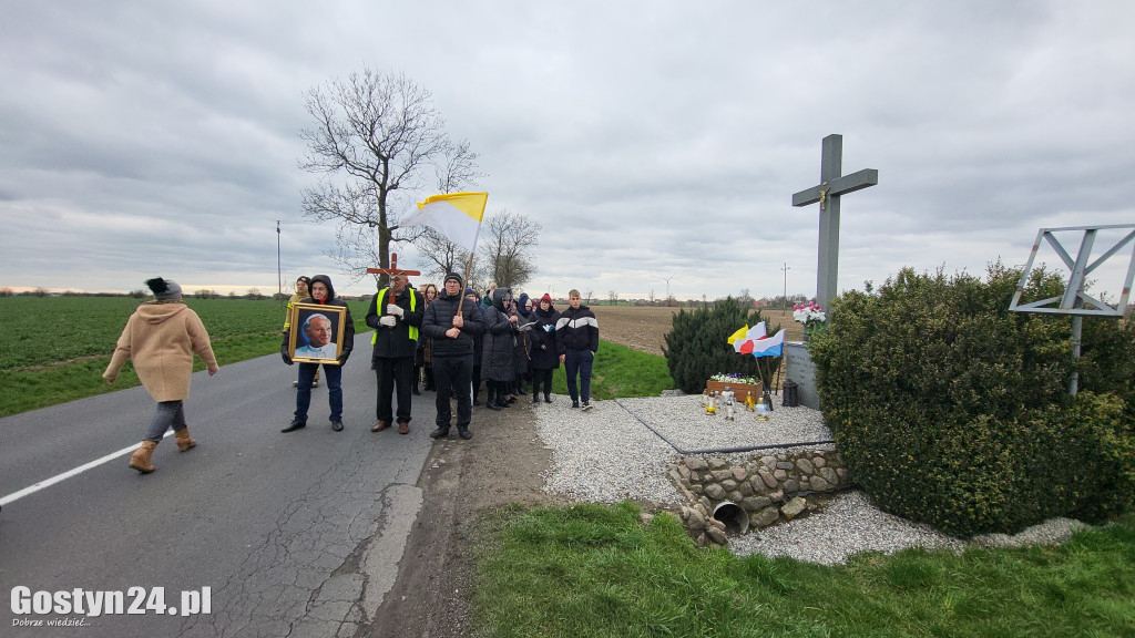 Marsz w obronie Jana Pawła II w Bodzewku Drugim