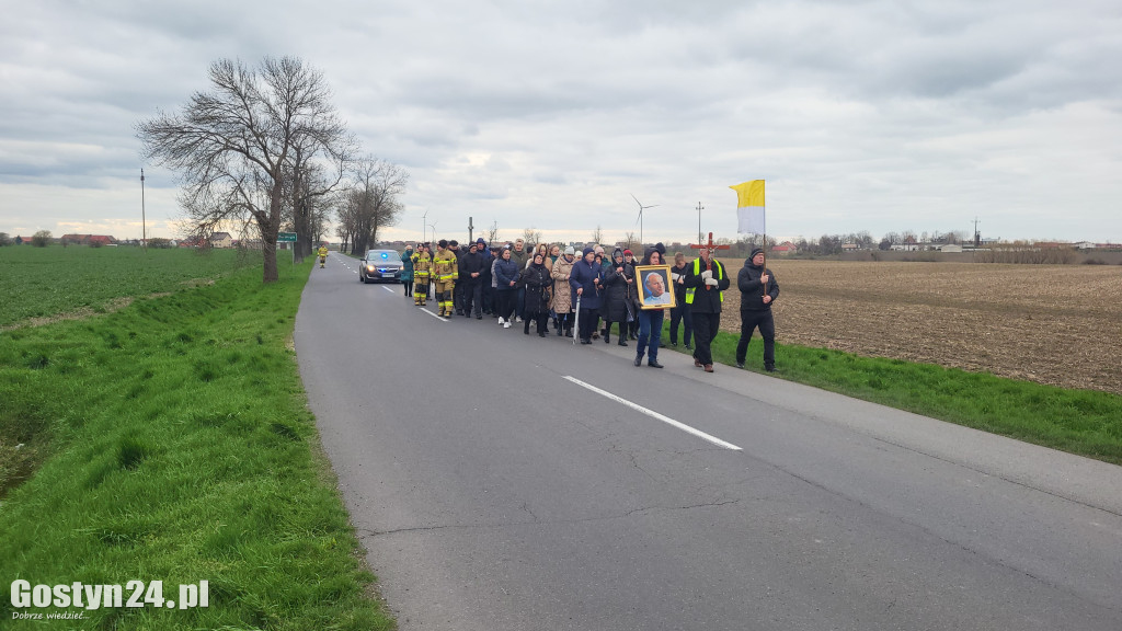 Marsz w obronie Jana Pawła II w Bodzewku Drugim