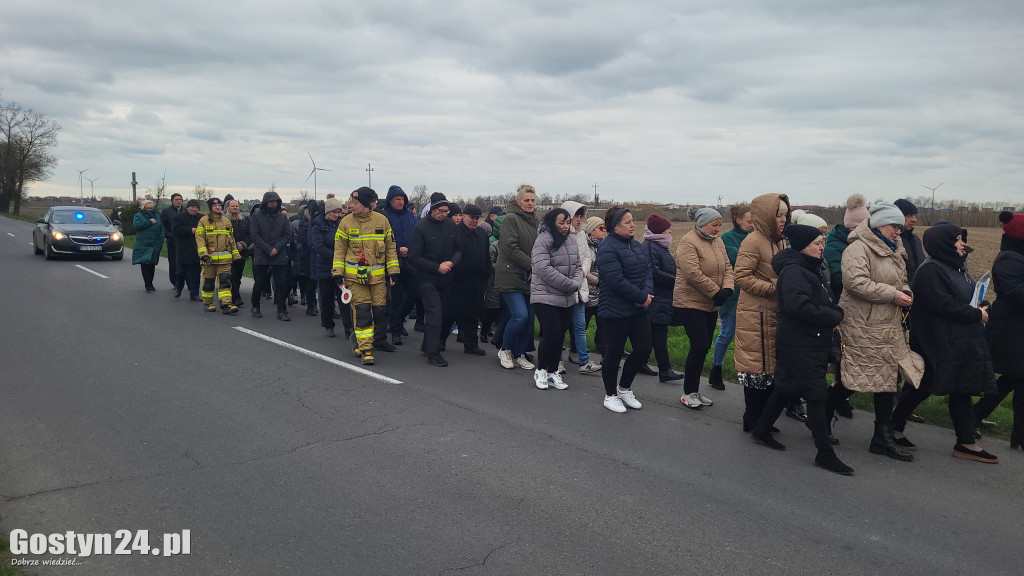 Marsz w obronie Jana Pawła II w Bodzewku Drugim