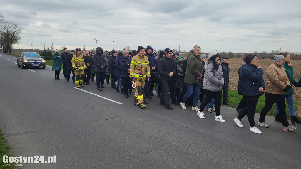 Marsz w obronie Jana Pawła II w Bodzewku Drugim