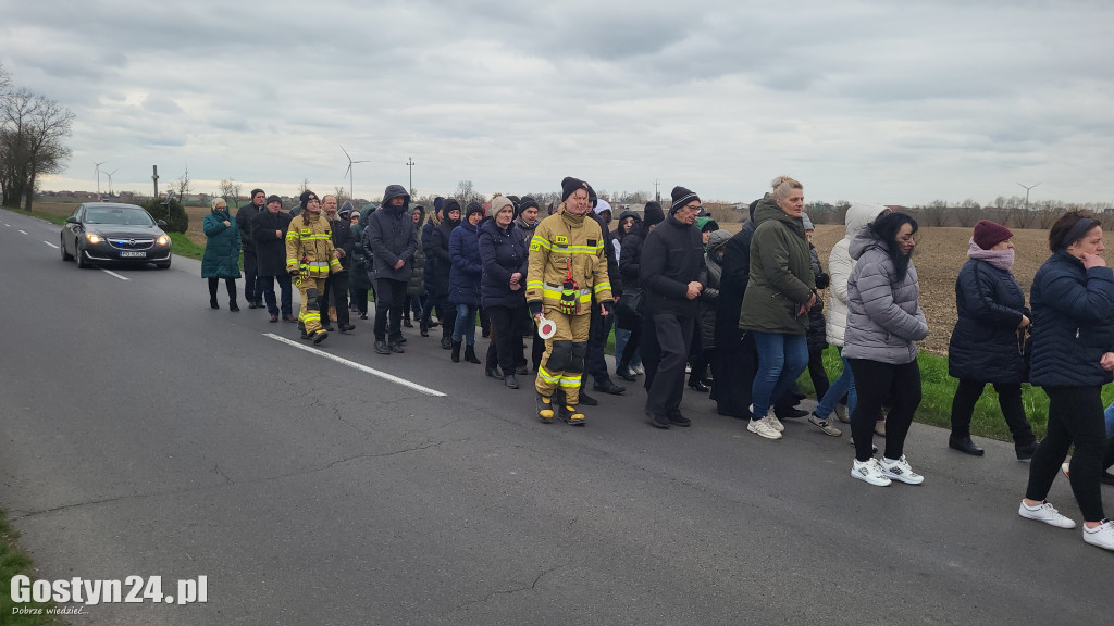 Marsz w obronie Jana Pawła II w Bodzewku Drugim