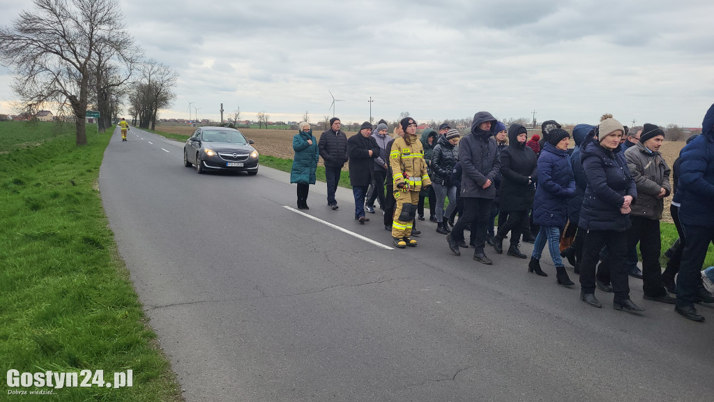 Marsz w obronie Jana Pawła II w Bodzewku Drugim