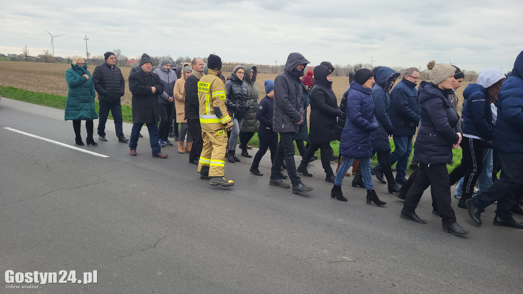 Marsz w obronie Jana Pawła II w Bodzewku Drugim