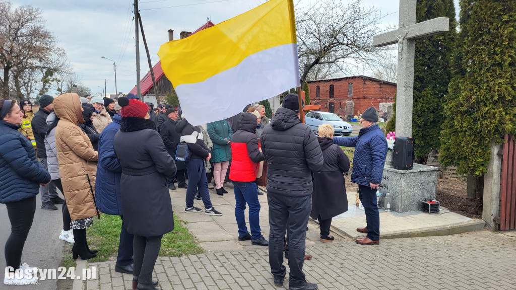 Marsz w obronie Jana Pawła II w Bodzewku Drugim