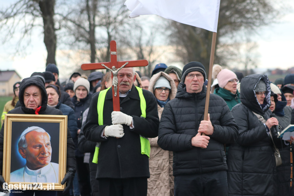 Marsz w obronie Jana Pawła II w Bodzewku Drugim