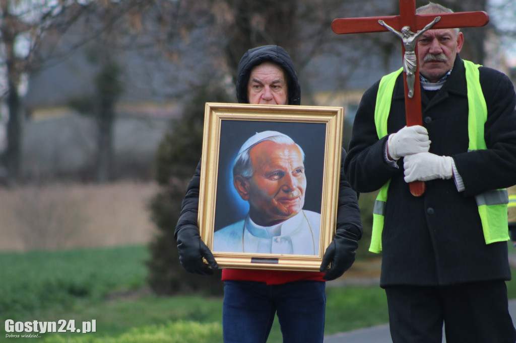 Marsz w obronie Jana Pawła II w Bodzewku Drugim