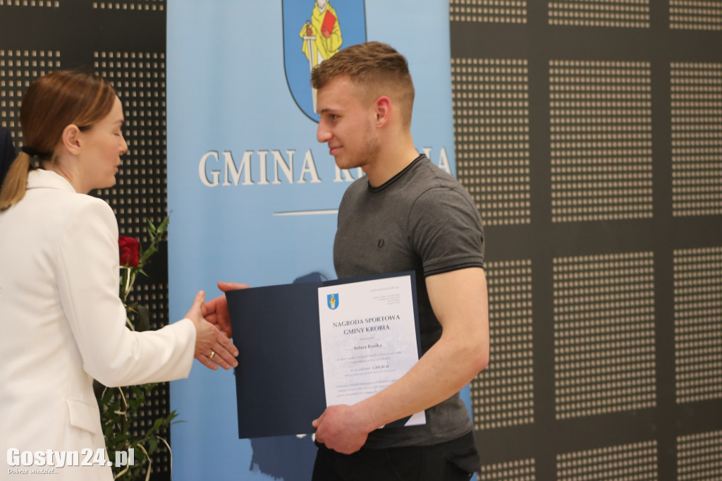 Nagrody sportowe w gminie Krobia rozdane