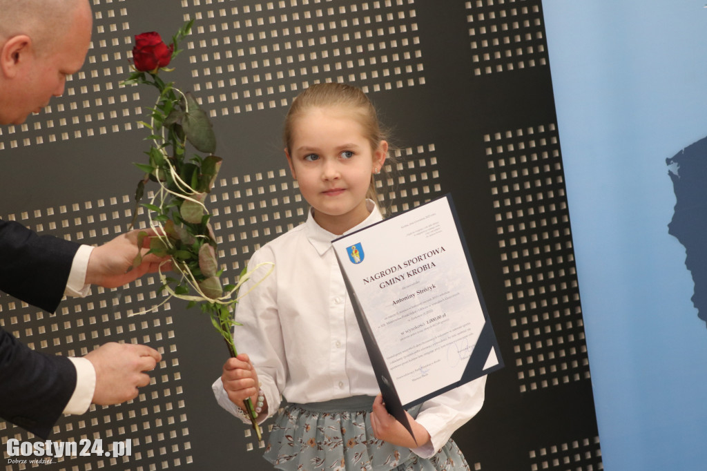 Nagrody sportowe w gminie Krobia rozdane