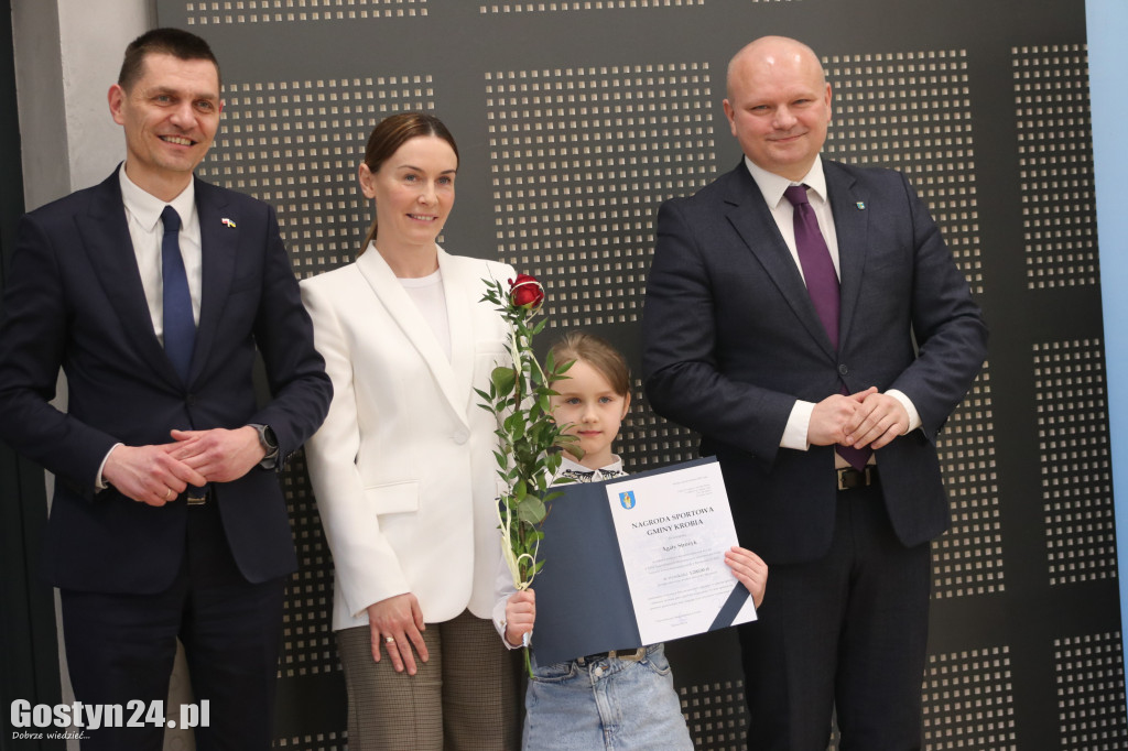 Nagrody sportowe w gminie Krobia rozdane