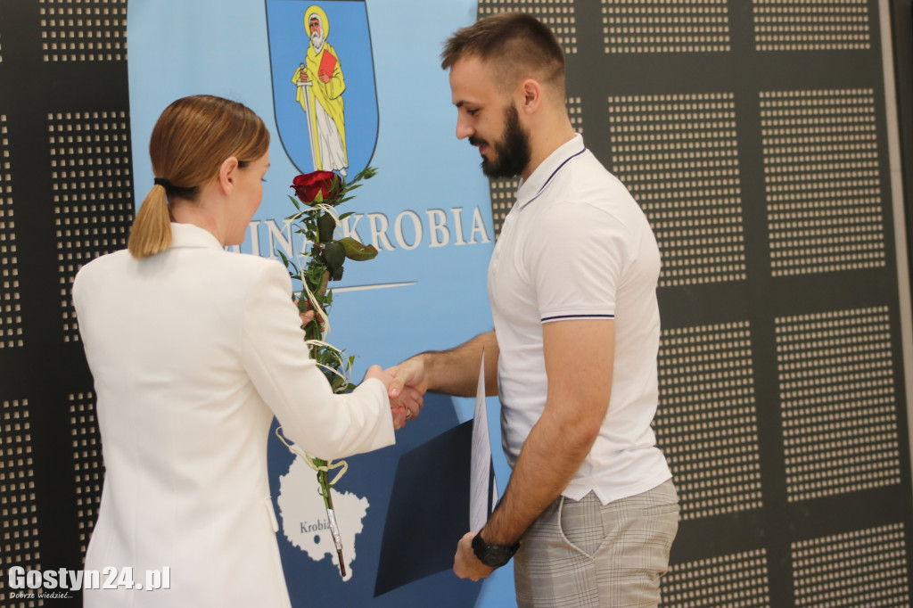 Nagrody sportowe w gminie Krobia rozdane