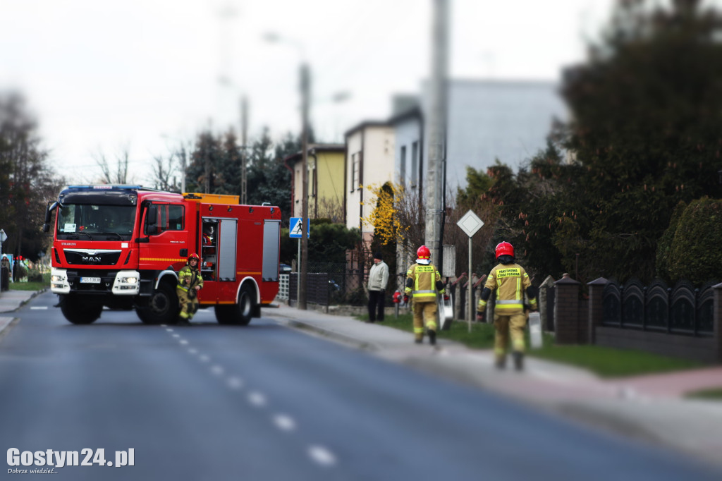 Pożar w warsztacie w Pogorzeli