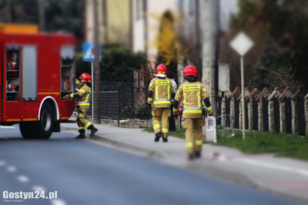 Pożar w warsztacie w Pogorzeli