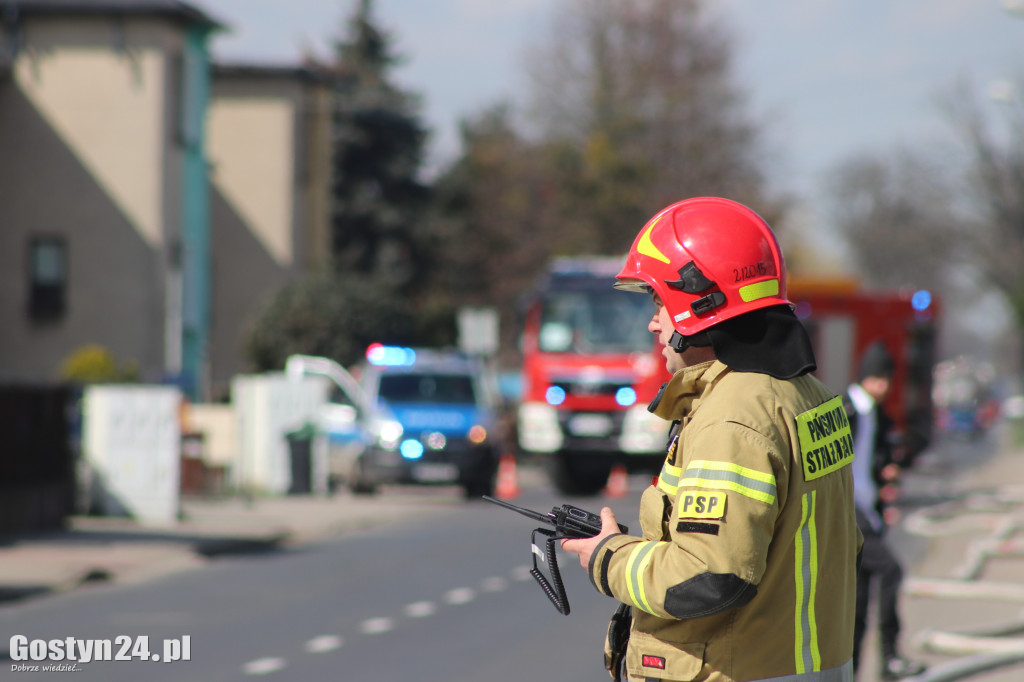 Pożar w warsztacie w Pogorzeli