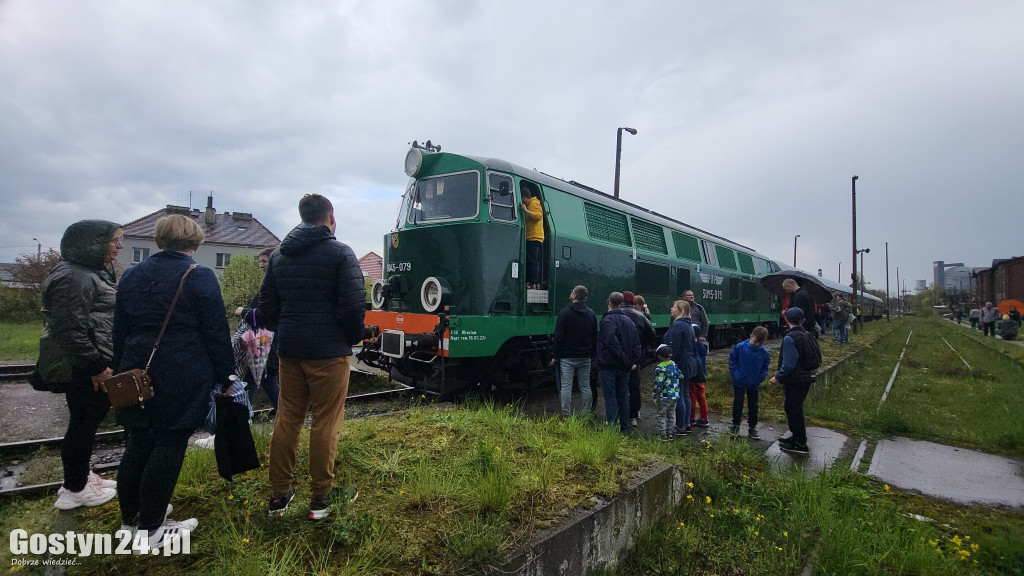 Pociąg retro na gostyńskim dworcu