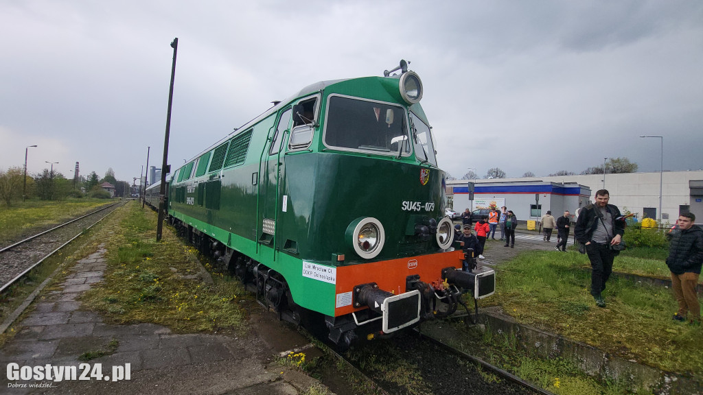Pociąg retro na gostyńskim dworcu