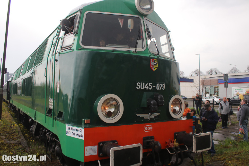 Pociąg retro na gostyńskim dworcu