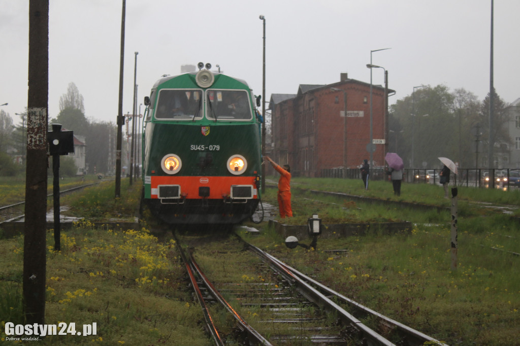Pociąg retro na gostyńskim dworcu