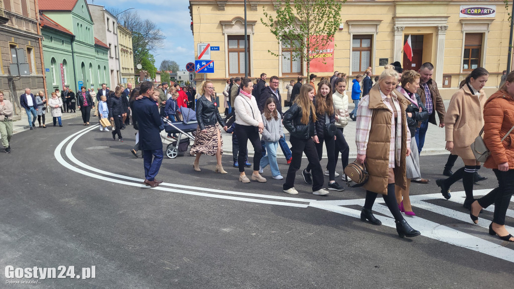 Obchody Konstytucji 3-go Maja na rynku w Krobi