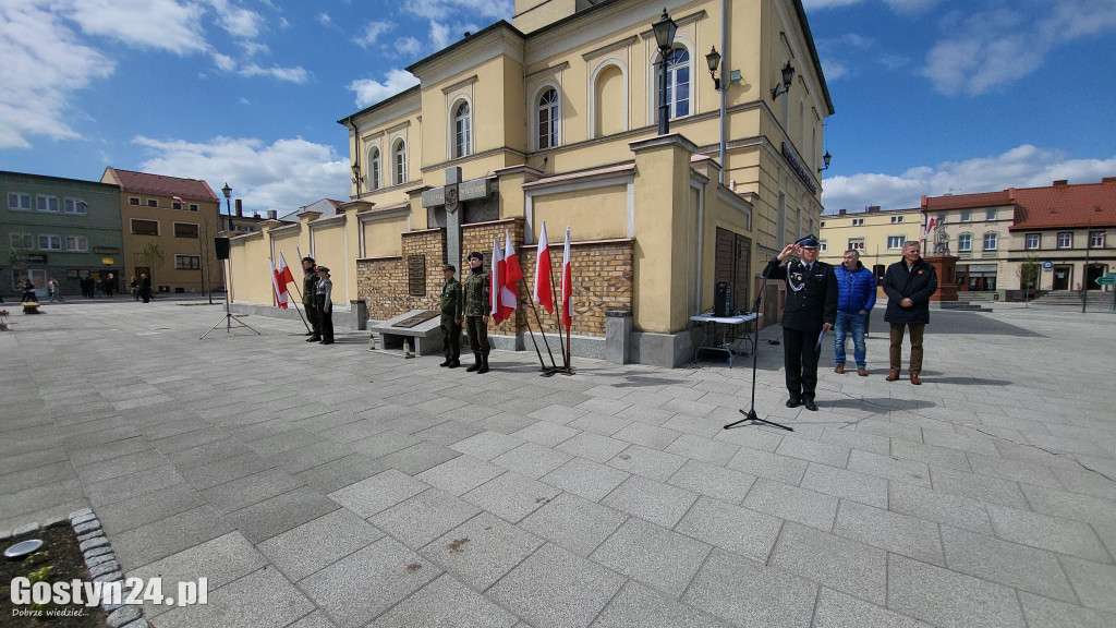 Obchody Konstytucji 3-go Maja na rynku w Krobi