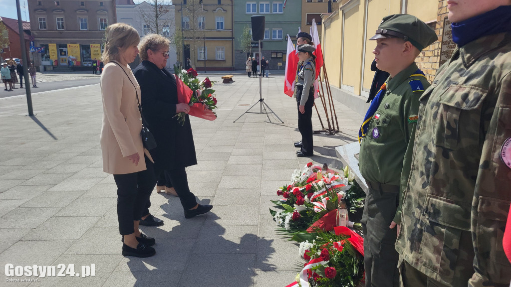 Obchody Konstytucji 3-go Maja na rynku w Krobi